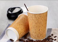 12oz 16oz Heavy Weight Insulated Hot Paper Drinking Cups With Straws