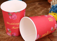 Custom To Go Coffee Cups With Lids , Christmas Paper Cups For Hot Drinks