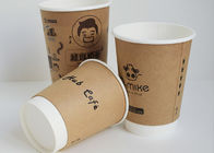 250ml 300ml 400ml Printed Paper Drinking Cups with Plastic Lids and Drinking Straws