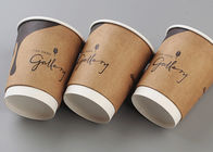 Logo Printed Paper Drinking Cup To Go With Biodegradable Materials