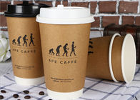 Personalized Paper Drinking Cup Recycled Paper Coffee Cups Size Custom