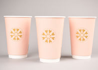 Tasses de papier peint réutilisables du double 16oz pour les boissons chaudes écologiques