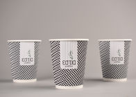 Tasses triples biodégradables de mur pour le boire chaud/café, écologiques