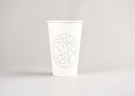Custom Printed 16oz Disposable Paper Cups Food Grade With White Color