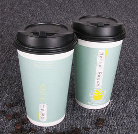 Chine 8oz 9oz à aller tasses chaudes jetables de boissons avec des couvercles, taille adaptée aux besoins du client usine