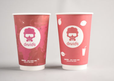 Chine La coutume rouge a imprimé les tasses de café jetables pour aller pour le bureau/à la maison usine