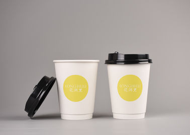 Petit double OEM biodégradable recyclable de tasses de papier peint avec le logo