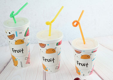 Les tasses froides de jus de fruit/tasses de papier oranges froides/froid coloré met en forme de tasse 1oz 2oz 5oz