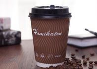 Triple Environmentally Friendly Disposable Cups For Hot Drinking / Coffee