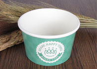 Single Wall Branded Ice Cream Cups Disposable With Eco Freindly Materials