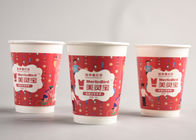 Tasses de papier de joli Noël pour les boissons chaudes/à aller logo de tasses de café imprimées
