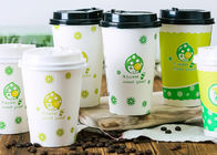 Smoothie Takeaway Paper Coffee Cups With Double PE Coated Paper