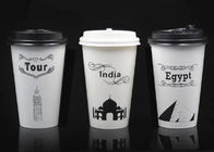Full Printed Cold Paper Cups For Frozen Yogurt / Soft Drink Cups With Lids