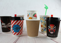 Chine Tasses jetables 290ml 420ml 480ml de double de papier peint de boissons café de tasse société