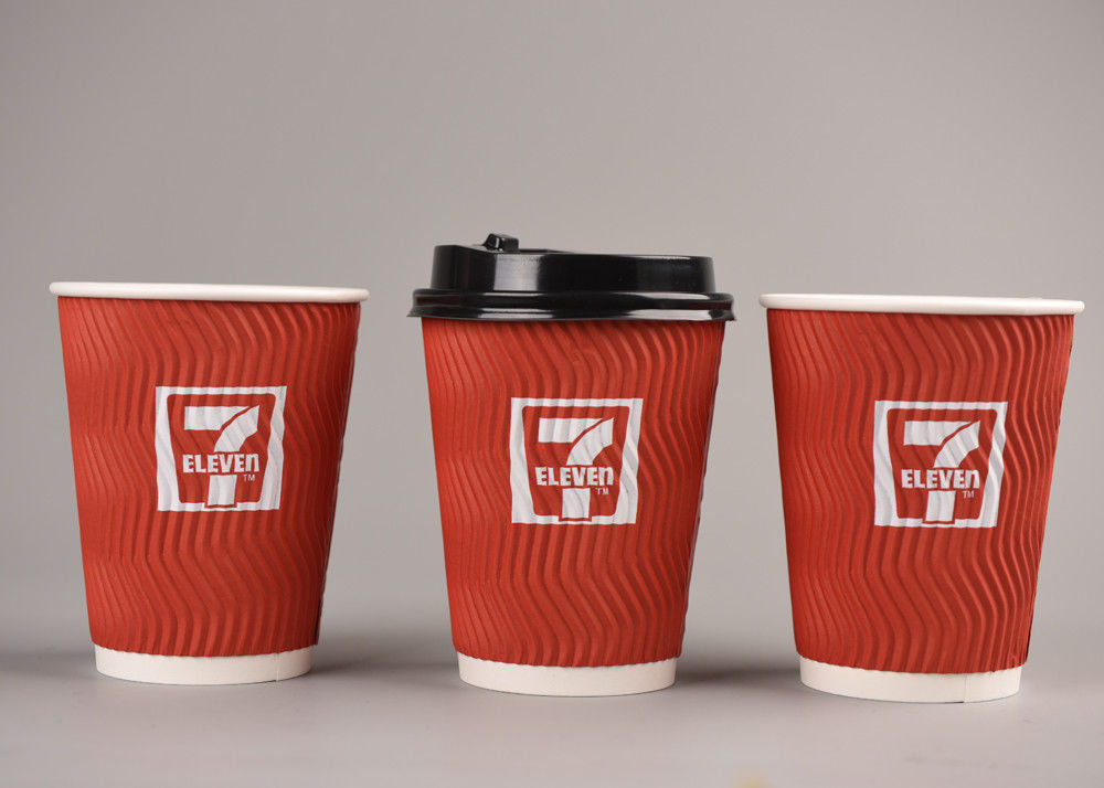 16oz Hot Ripple Paper Cups / Food Grade Biodegradable Coffee Cups