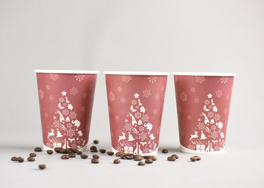 Chine 12oz recyclable jetable pour aller tasses de café avec la couverture en plastique, couleur rouge usine